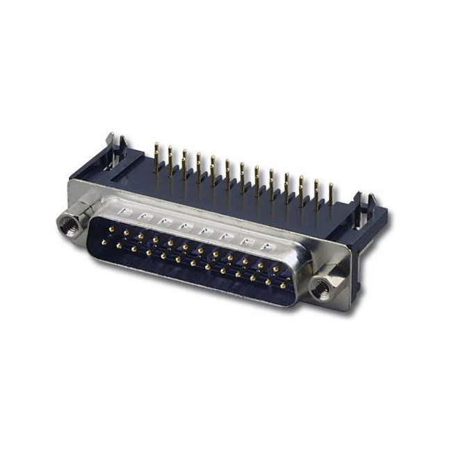 PJ2425 25 WAY D RANGE PCB PLUG RIGHT ANGLE DB25
