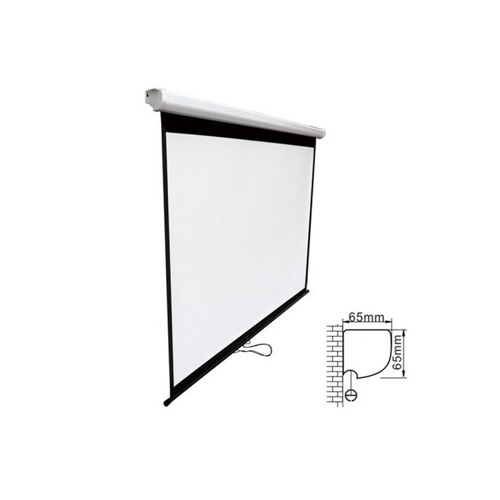 Brateck Projector Standard Auto-lock Manual Projection Screen-86’’(1.72X1.3M) /(4:3 ratio)