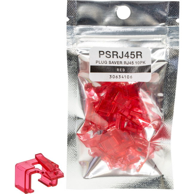 T3 PSRJ45R PLUG SAVER RJ45 10PK RED