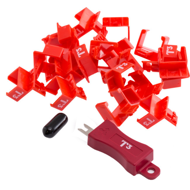 T3 RDT3-20 RJ45 SNAP LOCK WITH 1KEY 20 PK