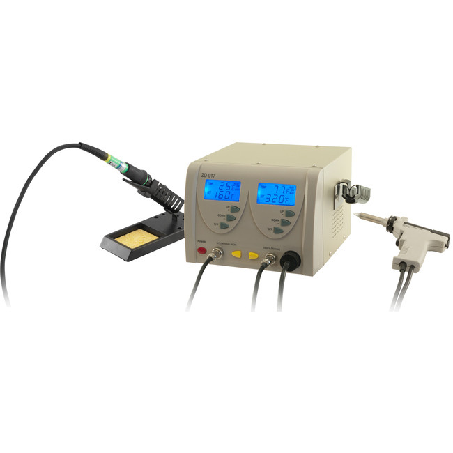 DOSS ZD917 SOLDERING/ DESOLDERING STATION 2-IN-1 / DUAL LCD DISPLAY