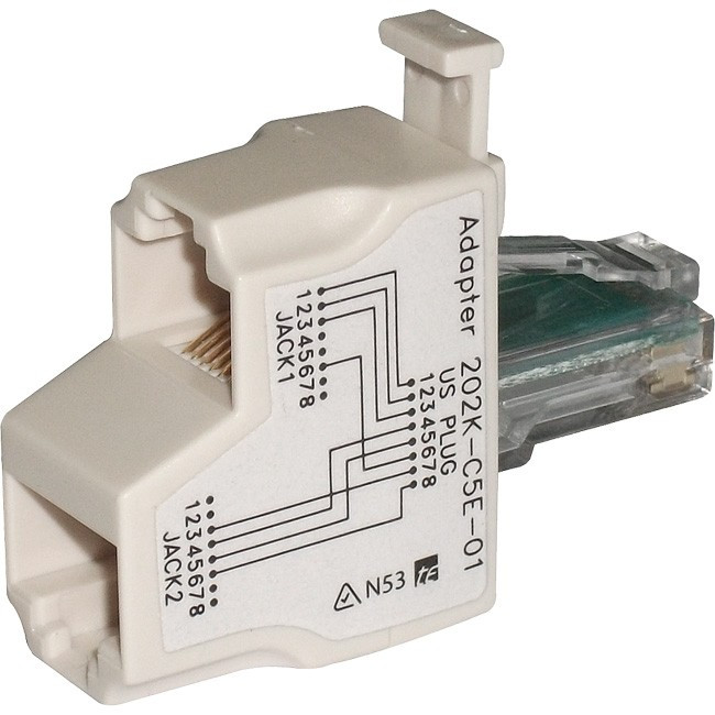 PK4542 RJ45 DATA/VOICE LINE SPLITTER 1X RJ45 PLUG TO 2X RJ45 SOCKET