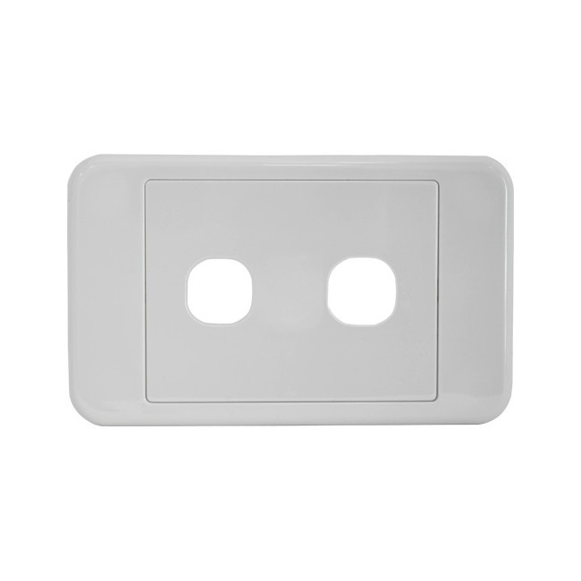 PRO2 PK4582 2 GANG WALL PLATE SUITS CLIPSAL 2000