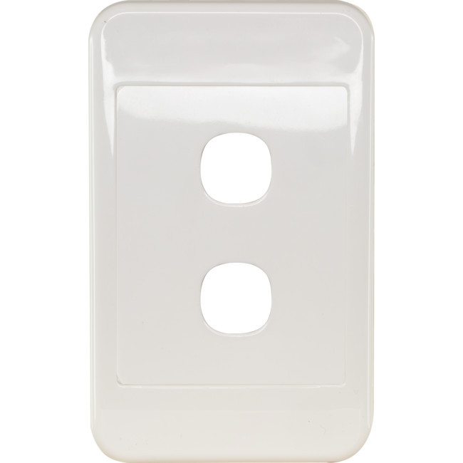 CLIPSAL PK4592 2 GANG WALL PLATE WHITE CLIPSAL 2000 SERIES