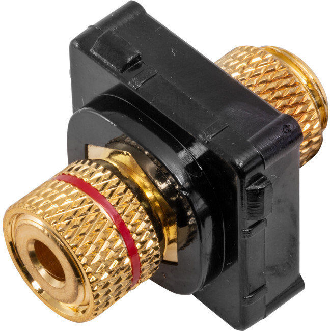 PK4661 RED SPEAKER TERMINAL ON BLACK INSERT TO SUIT CLIPSAL