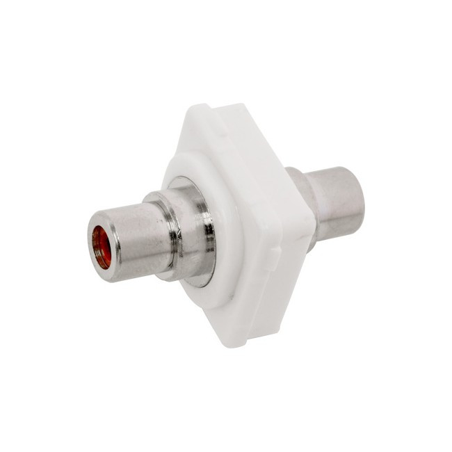 PRO2 PK4668 RED RCA SOCKET TO SOCKET INSERT TO SUIT CLIPSAL GOLD