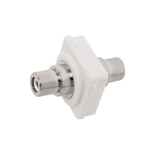 PRO2 PK4670 WHITE RCA SOCKET TO SOCKET INSERT TO SUIT CLIPSAL GOLD