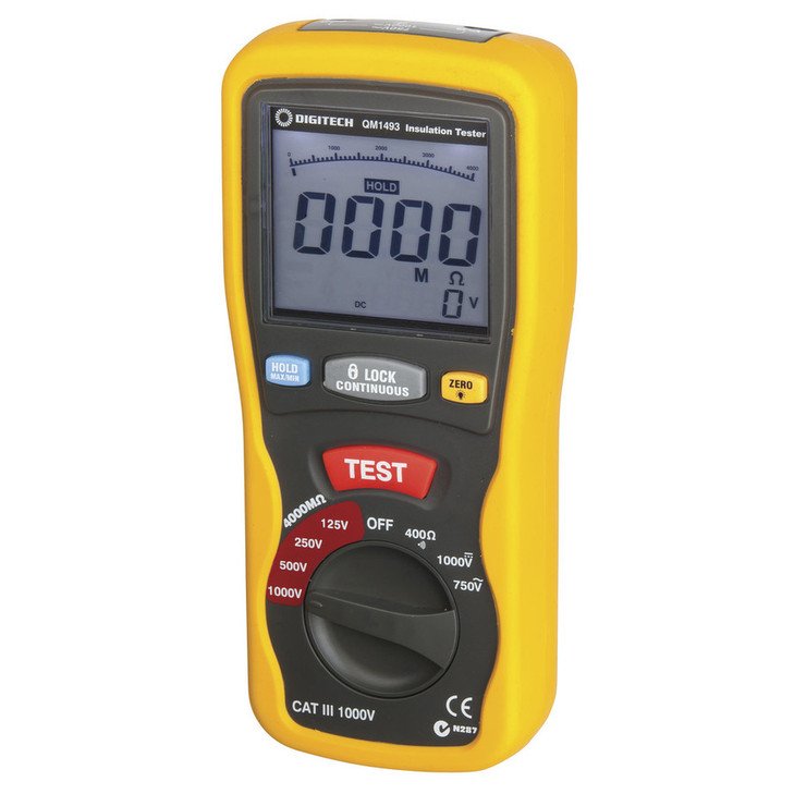 Digital Multimeter Digitech Buy DIGITECH Cat III Insulation Tester/Multimeter QM1493