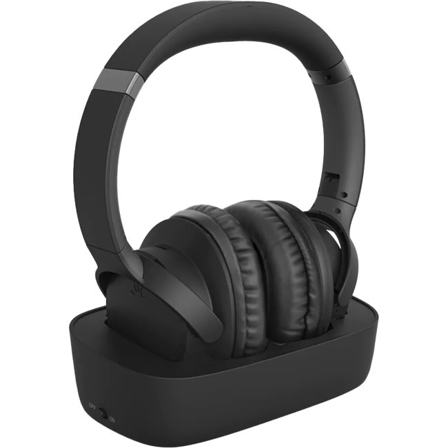 AVANTREE ENSEMBLE WIRELESS HEADPHONE WITH CHARGE BASE BT TRANSMITTER 2 IN 1