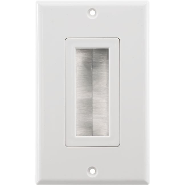 PRO2 PRO1272D DECORA BRUSH WALL PLATE WHITE