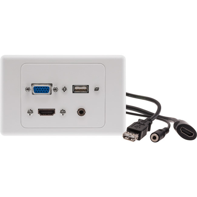 PRO2 PRO1345 HDMI VGA USB 3.5mm AUDIO WALL PLATE
