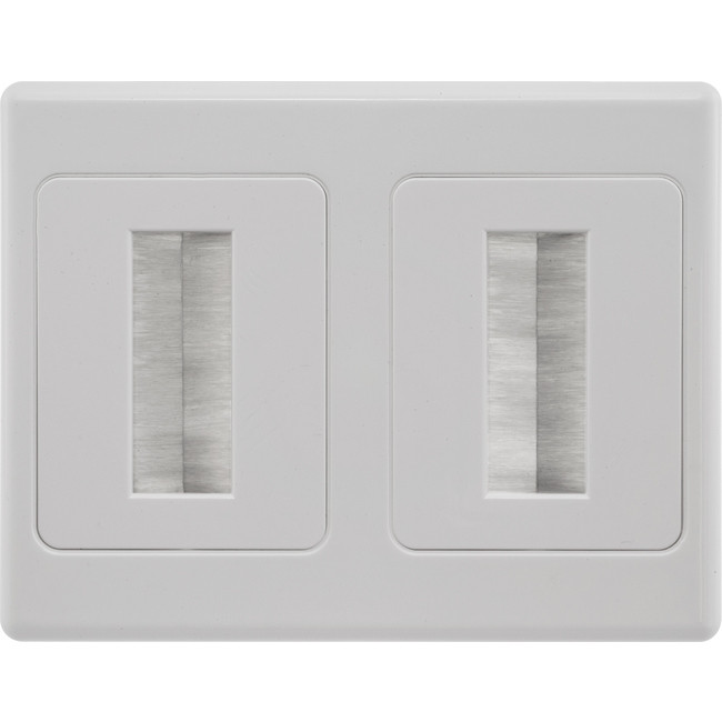 PRO2 PRO1273 DUAL BRUSH WALL PLATE SUITS CLIPSAL