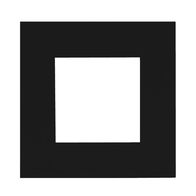 AUDAC CF45SHB MOUNTING FRAME COVER PLATE BLACK ONE UNIT 45X45MM