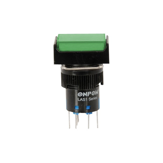 SP4080 IP65 ON /OFF GREENPUSH BUTTON 250VAC 5AMP DPDT&ILLUMINATION