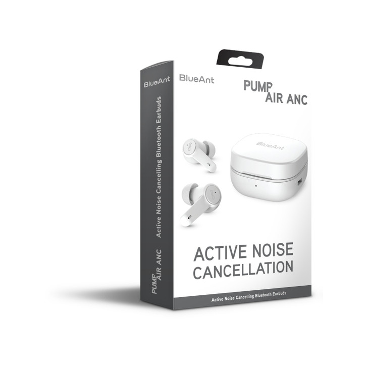 BlueAnt Pump Air ANC TWS Wireless Earbuds - White