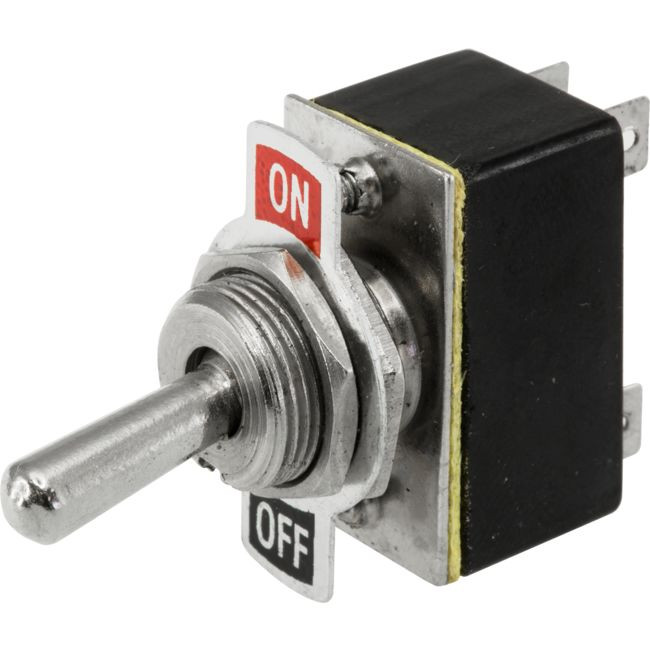 ST6601 DPST METAL TOGGLE SWITCH INDICATOR PLATE