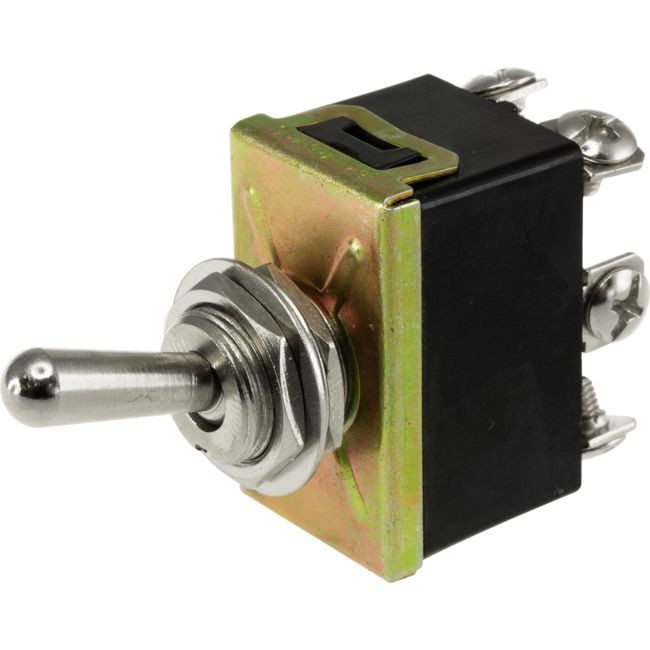 ST7201 DPDT 10A METAL TOGGLE SWITCH SCREW TERMINALS ON - ON
