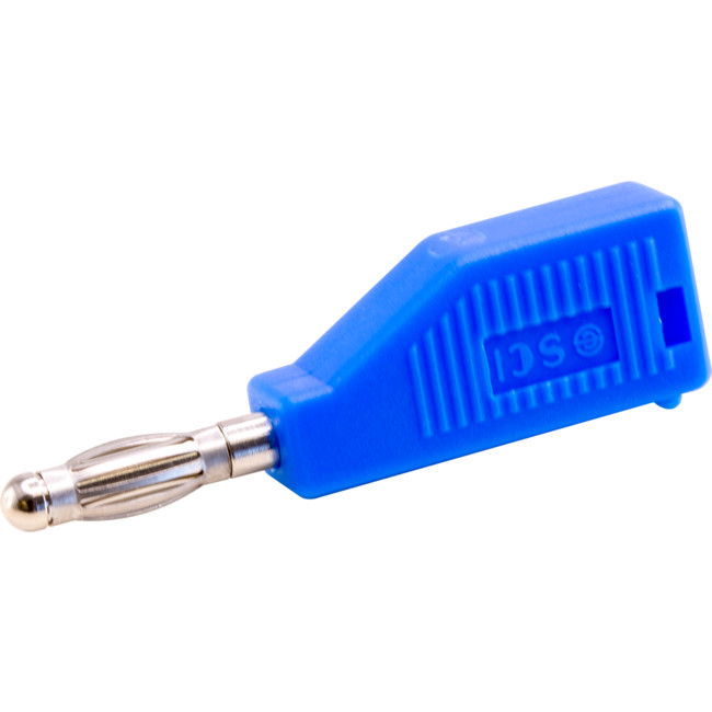PW1617 4MM STACKING BANANA PLUG BLUE PLUG BLUE