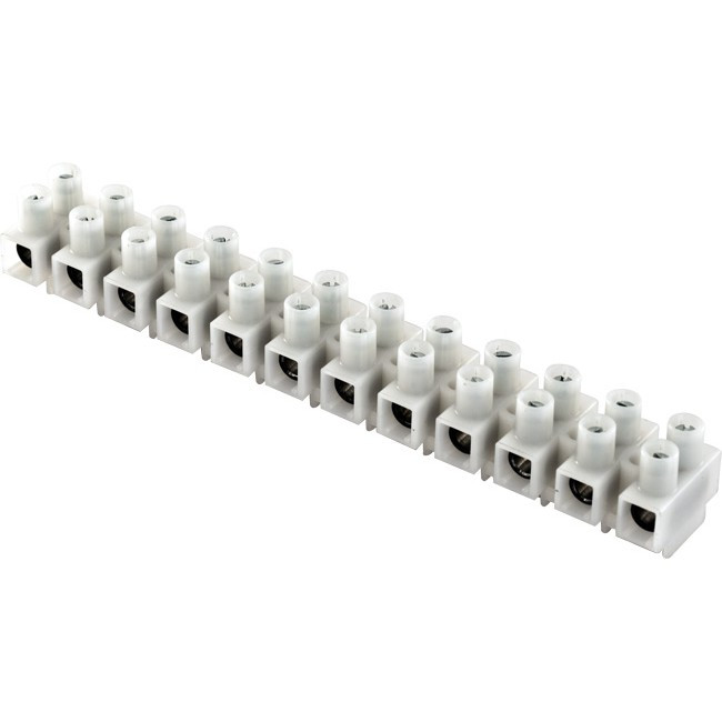 TBL1301 LARGE TERMINAL BLOCK WHITE NORMAL STRIP 500V @ 30A