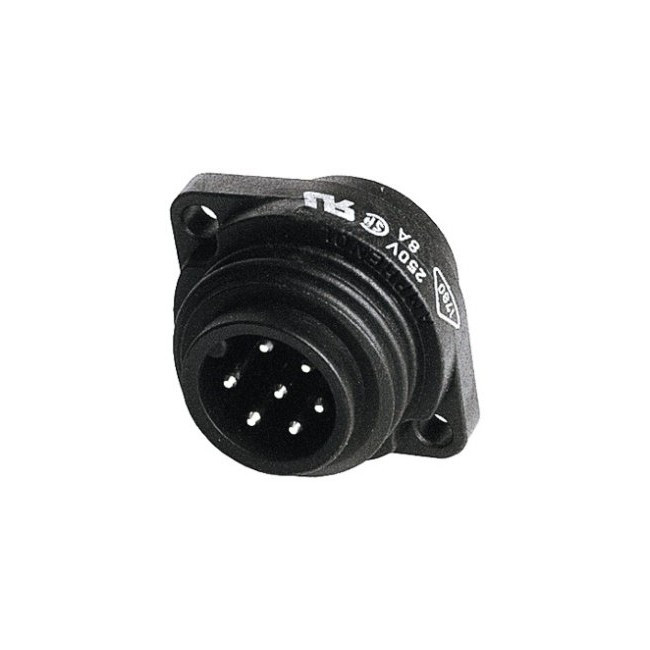 AMPHENOL PW4407 7 PIN IP67 POWER PANEL PLUG WEATHER PROOF AMPHENOL