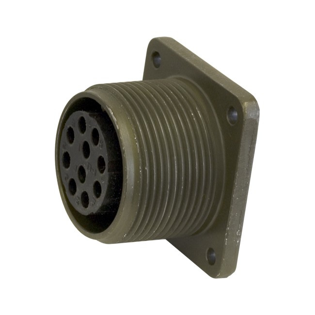 PW4670 10 PIN PANEL MOUNT SOCKET MS97 MILITARY STYLE