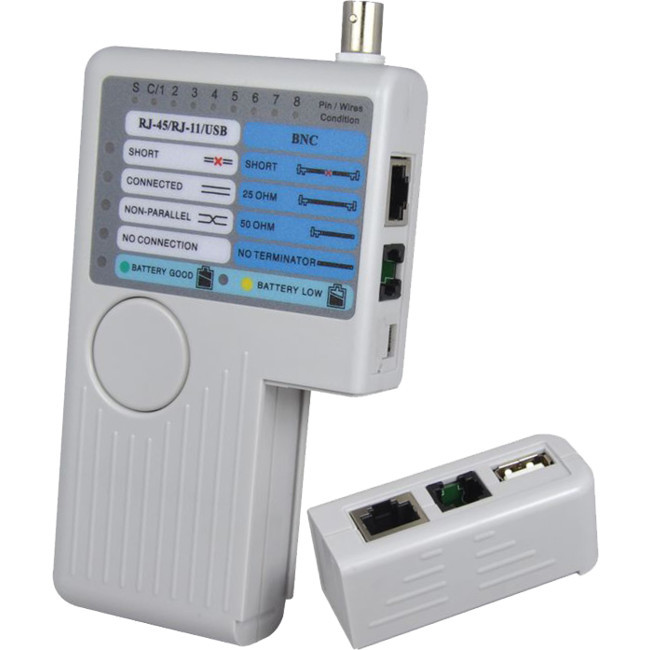 DOSS NF3468 CABLE CONTINUITY TESTER RJ11 RJ45 BNC COMMON USB CABLE