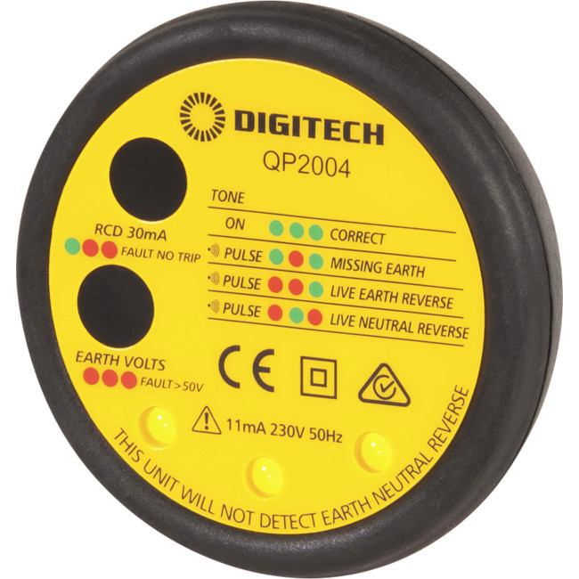 DIGITECH QP2004 POWER POINT LEAKAGE TESTER EARTH VOLTAGE