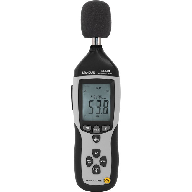STANDARD ST8852 30-130DB PRO SOUND LEVEL METER DATALOGGER STANDARD