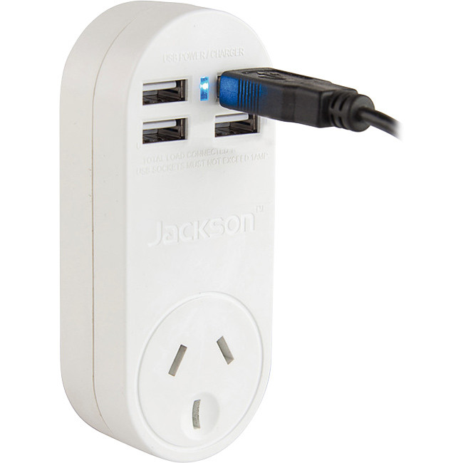 JACKSON PT4USB POWER OUTLET WITH 4 USB PORTS