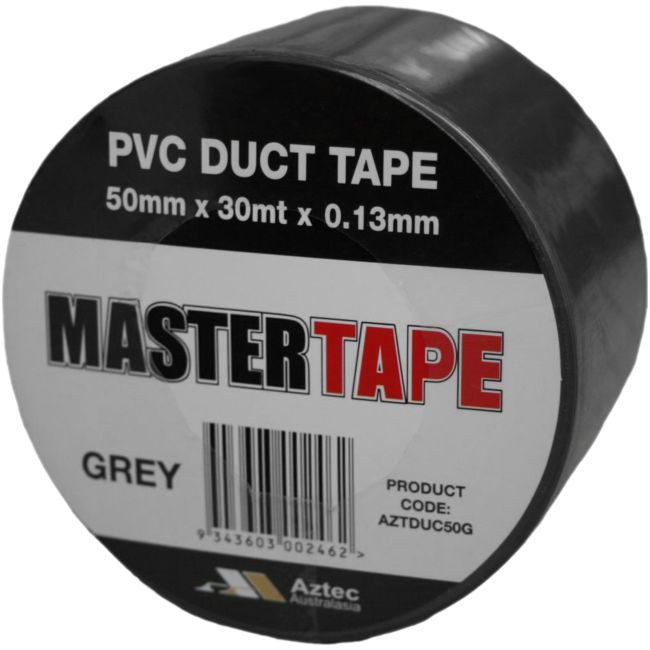 AZTEC AZTDUC50G UV RATED DUCT TAPE PVC GREY 50MM X 30MT