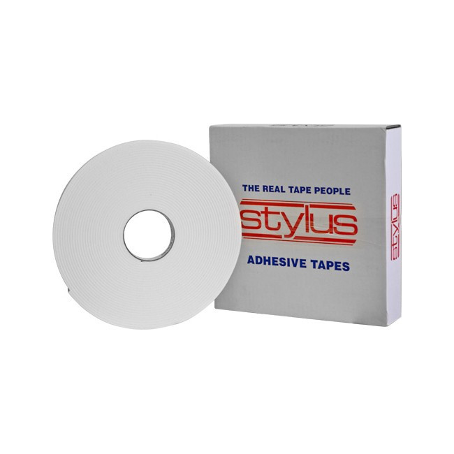 STYLUS 2132-12 0.80MM THICK DOUBLE SIDED TAPE 12MM X 66MT POLYETHYLENE FOAM