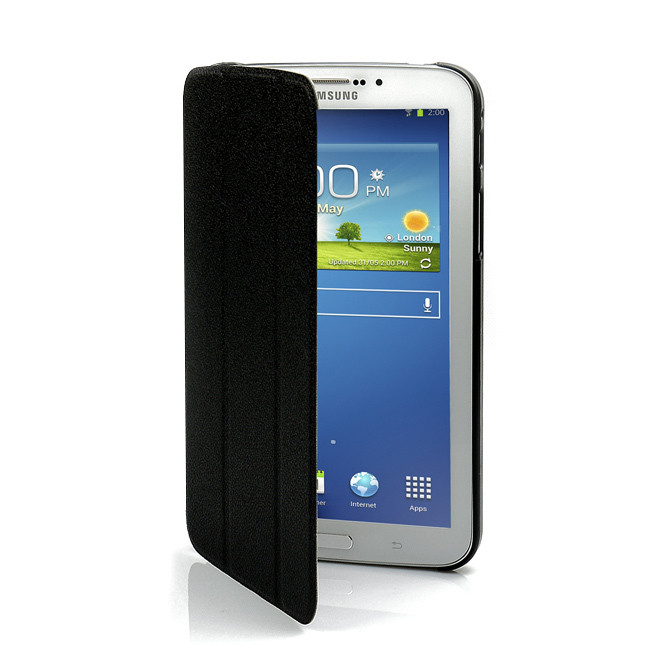 MBEAT T3-7CASBLK GALAXY TAB3 7" SLIM CASE BLACK ULTRA THIN TRI-FOLD MBEAT