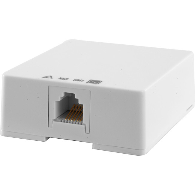 EVERSURE SM166B/WHT 6P6C RJ12 SURFACE MOUNT SOCKET ARCHITRAVE MOUNT TEL5040