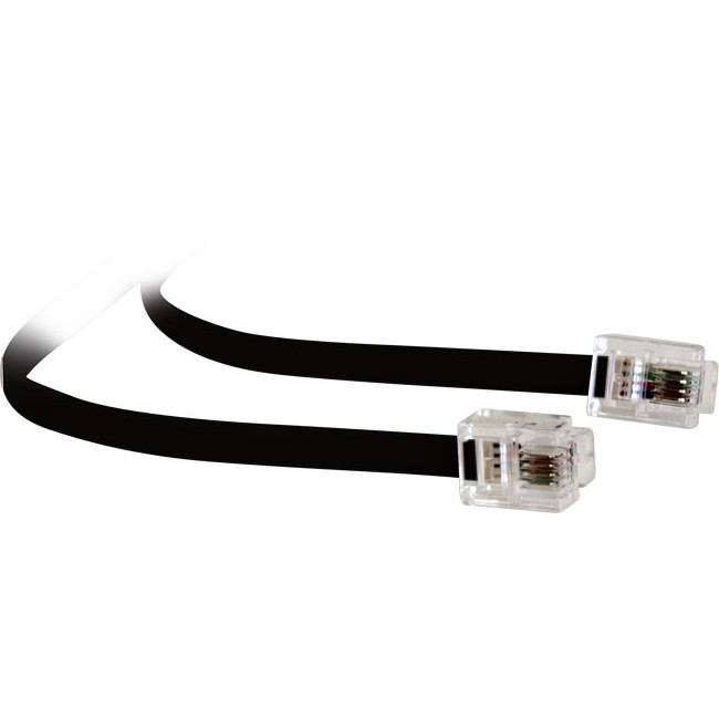 PRO2 LC0091B/BLK 5MT MODULAR PLUG LEAD - BLACK RJ12 LINE CORD 6P4C TEL5160