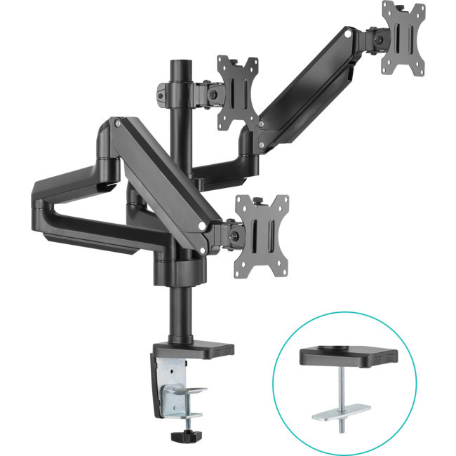 MBEAT TGC01K GAS SPRING TRIPPLE MONITOR ARM ACTIVIVA ERGOLIFE