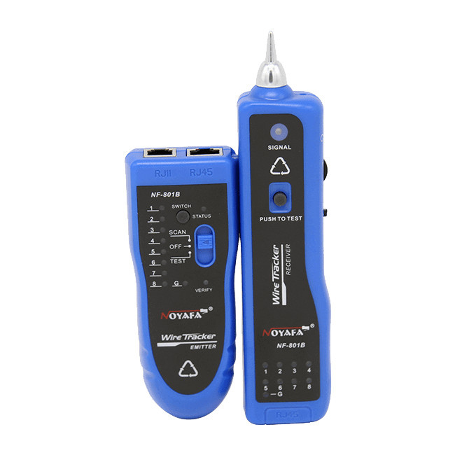 NOYAFA NF801B MULTIFUNCTION CABLE DETECTOR CABLE TRACER LAN TESTER BLUE