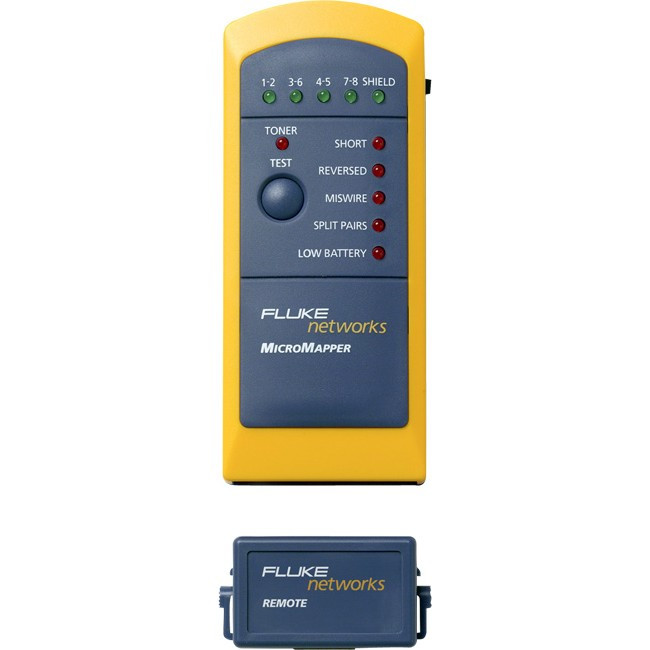 FLUKE NETWORKS MT820049A MICROMAPPER TESTER SIMPLE VERIFICATION FLUKE