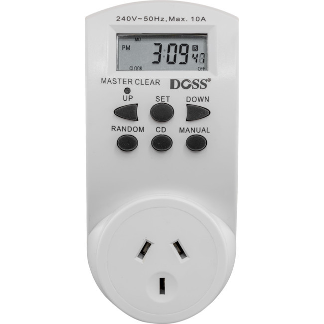DOSS MDT02 7DAY 24HRS MAINS DIGITAL TIMER ELECTRICAL TIMER-DOSS