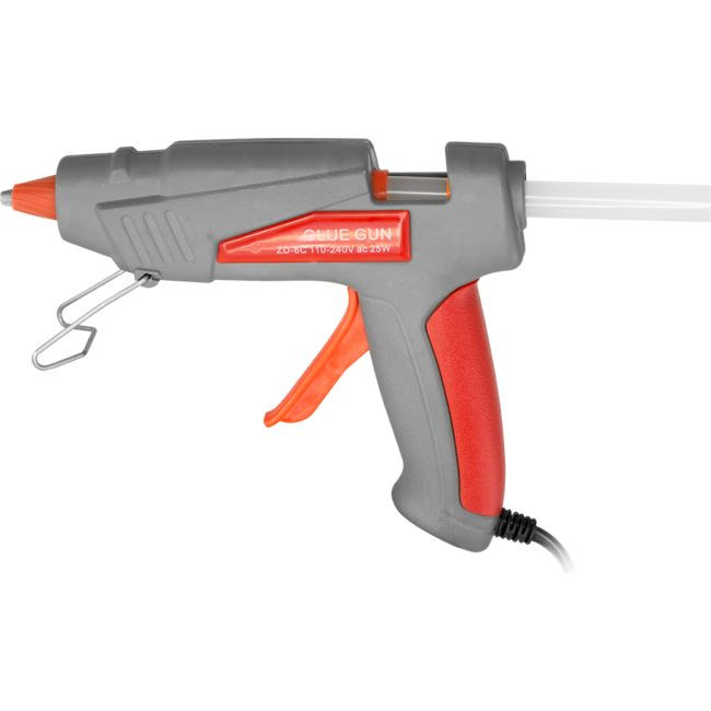ZD6C 25W HOT GLUE GUN W/ 2PC GLUE STICK 11.2MMX100MM