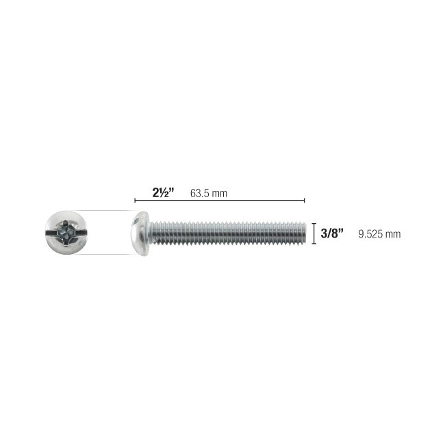 TS38X212 3/8" 2-1/2" BOLT FOR TOGGLER