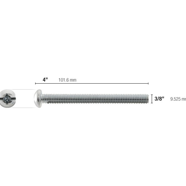 TS38X4 3/8" 4" BOLT FOR TOGGLER
