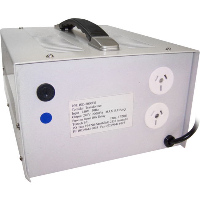 TORTECH ISO2000ES-240V 2000VA ISOLATION TRANSFORMER MAINS ELECTROSTATIC SCREEN