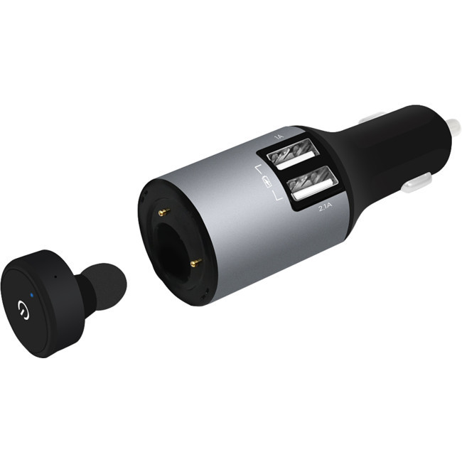 MBEAT MBT380 CAR KIT WITH MINI EARPHONE BLUETOOTH USB CAR CHARGER