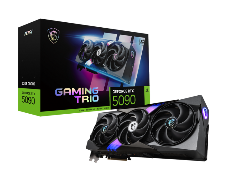 32GB MSI RTX 5090 GAMING TRIO OC GPU