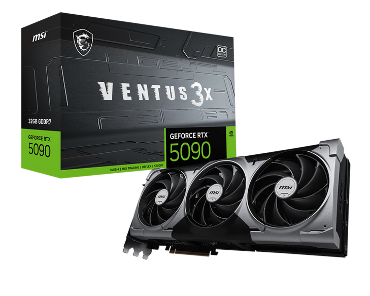 32GB MSI RTX 5090 VENTUS 3X OC GPU