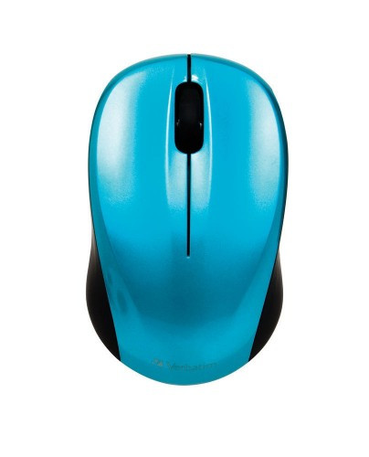 **ON SPECIAL** Verbatim GO Nano Caribbean Blue Mouse Wireless 2.4GHz Wireless Optical, Ultra Compact, 3 Buttons, 1600dpi, Nano Receiver