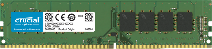 Crucial 16GB (1x16GB) DDR4 UDIMM 3200MHz CL22 1.2V Unbuffered Desktop PC Memory RAM