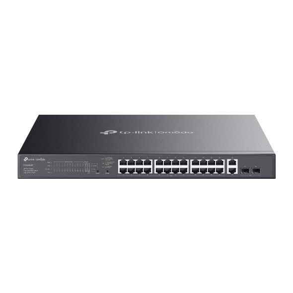 (CH)TP-Link ES228GMP Omada 28-Port Gigabit Easy Managed Switch with 24-Port PoE+, Fast PoE, Perpetual PoE, Flow Control, Loopback Detection, Port Iso