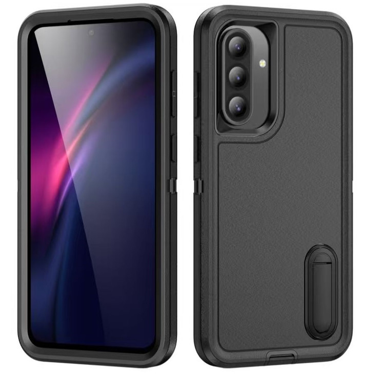 USP Rugged Samsung Galaxy A36 5G (6.7') Case Black - No-Slip, Sleek, Ultimate Protection, Strong & Durable, Built-in-Kickstand, 5 Years Warranty