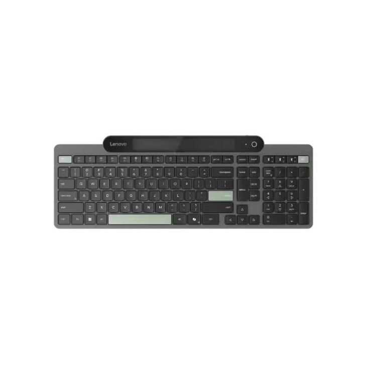 LENOVO Self-Charging Bluetooth Keyboard-US English Bluetooth 5.1 USB-C Uses fast-charging Free from Batteries Three-Device Cycling 108 Keys 3yr WTY